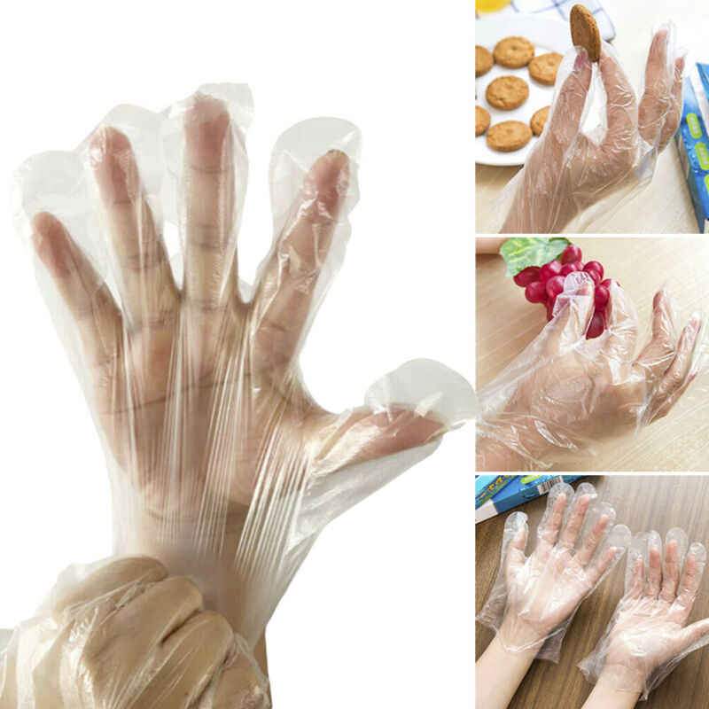 0670 Plastic Transparent Disposable Clear Gloves (White) (100pc) 0670 Plastic Transparent Disposable Clear Gloves (White) (100pc)